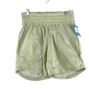 Columbia Boundless Trek Short Womens Medium Green High Rise Hiking 7" Inseam
